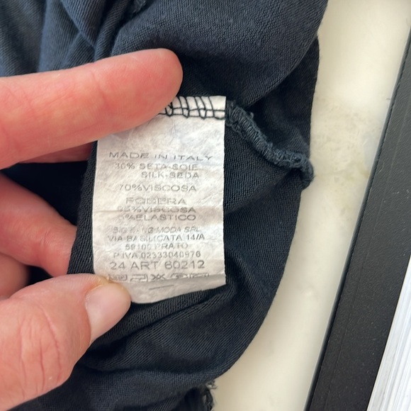 Scandal Italy. Italian back silk tiered dress. Size M. 20’s flare. - Picture 11 of 11